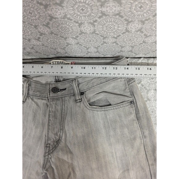 Levis 514 Slim Straight Jeans Gray Denim Mens Size 30x30 Casual Everyday - Picture 6 of 12